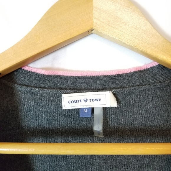 COURT & ROWE Pink elbow Cardigan, size Medium - Picture 4 of 7